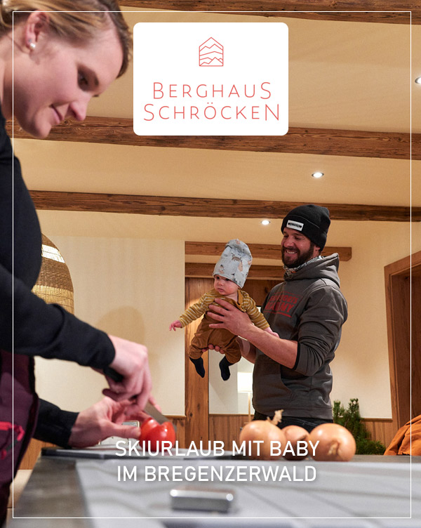 Urlaub mit Baby im Berghaus Schröcken im Bregenzerwald Arlberg Region